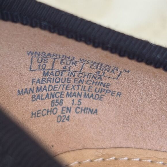 NEW! Nine West Women's Saruh Ballerina Pump Heels Black Vegan Leather $140 - Picture 10 of 12